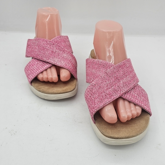 Easy Spirit Taite2 Slide Sandals | Size 10W | Pink Comfort Slip-On - Picture 2 of 8